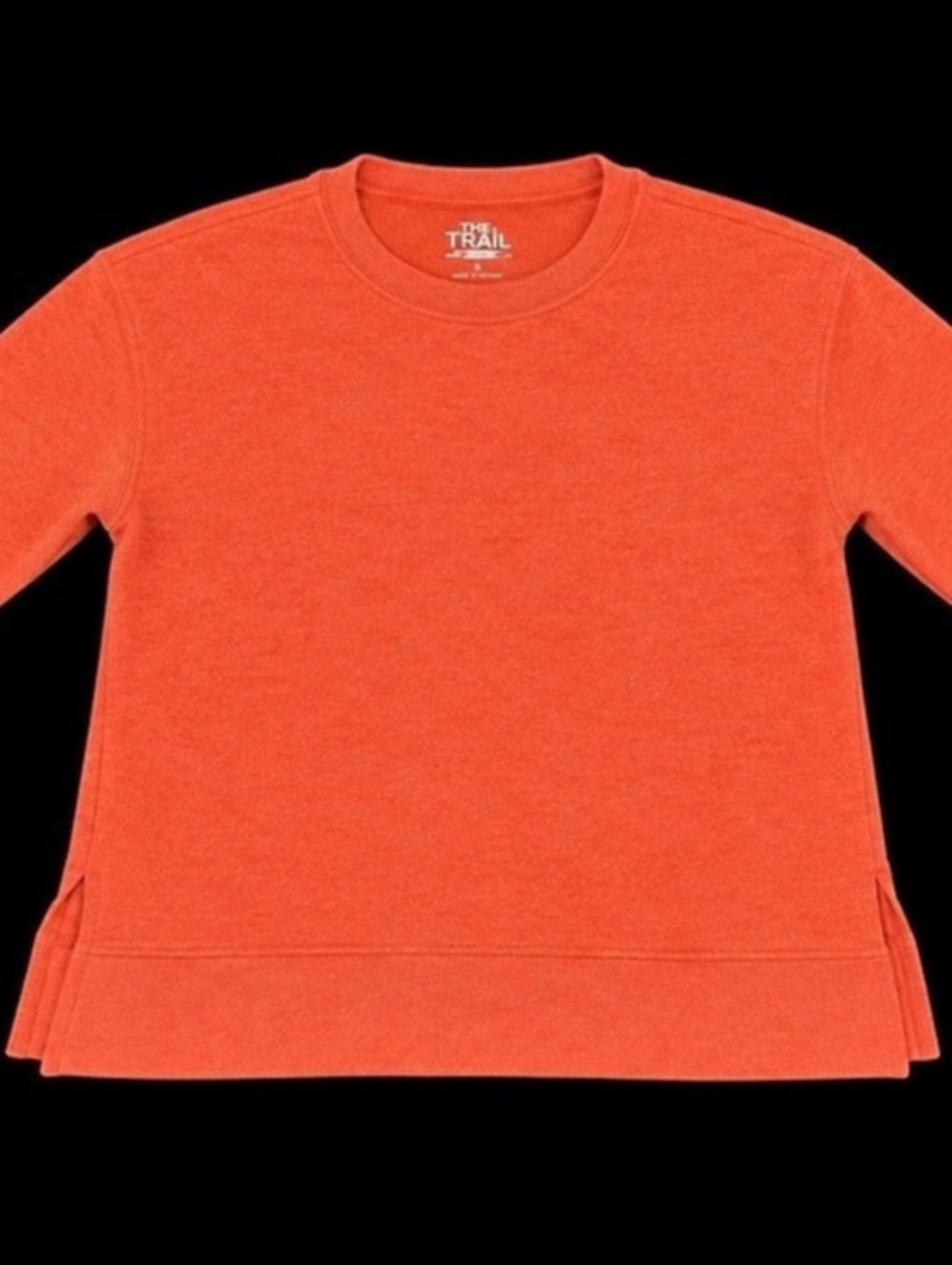Time and Tru Burnt Orange French Terry Crewneck Sweatshirt Women’s S 4-6